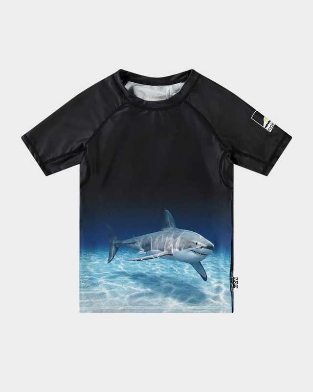 Boy's Neptune Short-Sleeve Rashguard Swim Top, Size 3T